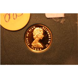 1/10th  troy oz 1984 gold proof angel 20,000 minted
