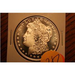 one troy oz  morgan coin