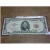 Image 1 : 1963 FIVE DOLLAR US NOTE RED SEAL