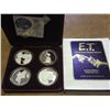 Image 1 : 4-1 OZ SILVER E.T. ROUNDS PROOF LIMITED EDITIONSET