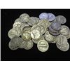 Image 1 : ROLL OF 50 ASSORTED MERCURY DIMES SILVER