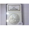 Image 1 : 2002 AMERICAN SILVER EAGLE NGC MS69