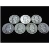 Image 1 : 7 ASSORTED 40'S WASHINGTON SILVER QUARTERS