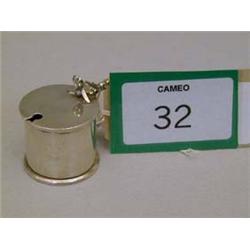Silver hallmarked mustard pot, Birmingham 1916.