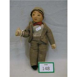 Deans Rag Book doll of 'Lupino Lane' in 'The Lambeth Walk'.