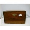 Georgian mahogany travelling deed box with original locks and handles.