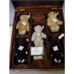 Steiff boxed baby bear set, limited edition No.1690 of 1847 .