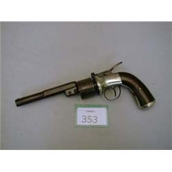 Baker patent six shot percussion cap revolver .45 calibre patented 1852.
