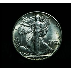 1940-p Walking Liberty Half Dollar 50c Grades Choice Uncirculated ms64