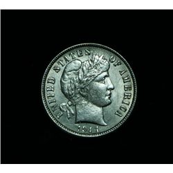 1914-p Barber Dime 10c Grades ms63 details net au58