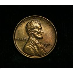 1920-p Lincoln Cent 1c grades ms63 RD