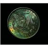 Image 1 : 1887-p Morgan Dollar Grades Choice Uncirculated ms64 PQ  SUPERB COLORFUL TONING