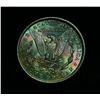 Image 2 : 1887-p Morgan Dollar Grades Choice Uncirculated ms64 PQ  SUPERB COLORFUL TONING