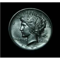 1921-p  Peace Dollar $1 Grades Choice Uncirculated ms64   FULLY STRUCK