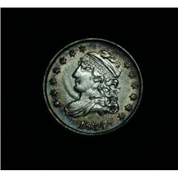 1834 Late Die State LM-4 Capped Bust Half Dime 1/2 10c Grades ms62  Beautifully Toned