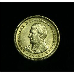1905 Lewis & Clark $1 Gold Commemorative Grades Select Uncirculated ms61  Much scarcer 1905!