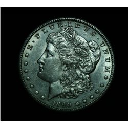 1890-cc Morgan Dollar $1 Grades au58/ms60 Slider