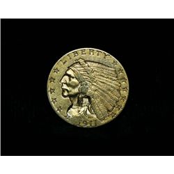 1911-p $2 1/2 Gold Indian Grades Select Uncirculated ms63
