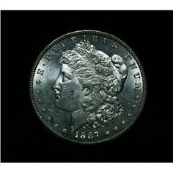 1887-s Morgan Dollar Grades Choice Uncirculated ms64 PL   RARE in PL