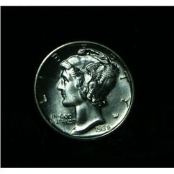 1938-D Liberty Head 'Mercury' Dime 10c Grades Gem uncirculated ms65 FSB