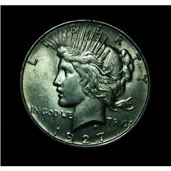 1927-d Peace Dollar $1 Grades ms details net au58