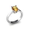 Image 1 : Genuine 1.25 ctw Citrine Ring 14kt White or Yellow Gold