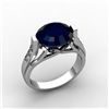 Image 1 : Genuine 6.09 ctw SapphireRing 10kt White or Yellow Gold