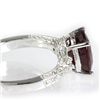 Image 2 : Genuine 5.02 ctw Ruby & Diamond  Ring 18kt Gold-White