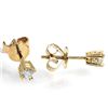 Image 2 : Genuine 0.305 ctw Diamond Earring 18kt Gold-Yellow