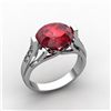 Image 1 : Genuine 6.09 ctw Ruby Ring 14kt White or Yellow Gold