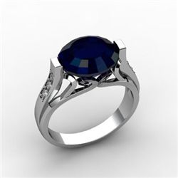 Genuine 6.09 ctw SapphireRing 10kt White or Yellow Gold