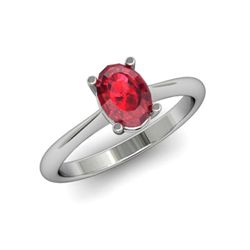 Genuine 3.15 ctw Ruby Ring 18kt White or Yellow Gold