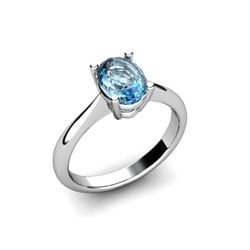 Genuine 0.57 ctw Topaz Ring 14kt White or Yellow Gold