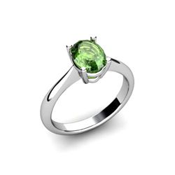 Genuine 2.30 ctw Green Tourmaline Ring 14kt White or Yellow Gold