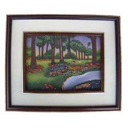 Gemstone Painting River (3D)  - Approx. Wgt. 2.5 kgs. Made of Real Gemstone