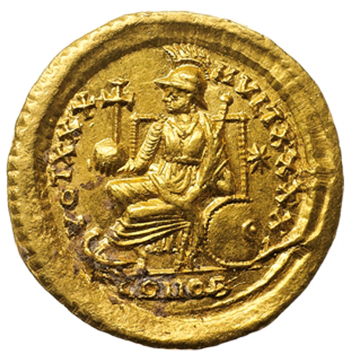Teodosio II (402450) Solido, Costantinopoli.