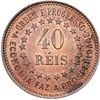 Image 2 : Brasile  Repubblica (dal 1889) 40 reis 1889 PROVA.