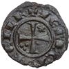 Image 2 : Messina o Brindisi  Federico II (1197-1250) Mezzo denaro, A su crescente.