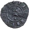 Image 1 : Messina o Brindisi  Federico II (1197-1250) Mezzo denaro, A su crescente.