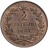 Image 2 : Vittorio Emanuele II  (1861-1878) 2 centesimi 1867 M.