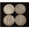 Image 1 : 4 Diff Date HiGrade Walking Liberty Silver Half Dollars