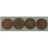 Image 1 : 4 Diff Early Date Better Grade Indian Cents 1882-1905
