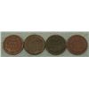 Image 2 : 4 Diff Early Date Better Grade Indian Cents 1882-1905