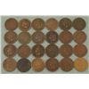 Image 1 : 24 Diff Date Indian Cents Pennies 1880-1908