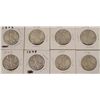 Image 1 : 8 Diff Date Standing Liberty Half Dollars 1935-1946