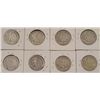 Image 2 : 8 Diff Date Standing Liberty Half Dollars 1935-1946
