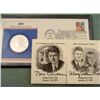 Image 2 : Clinton Inaugural Proof Coin w/ Stamps 1997 Very Rare