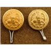 Image 1 : 2 Civil War Orig Gilt Naval Buttons w/ Enamel Backs