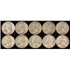 Image 1 : 10 (9 Diff) Date Washington Quarters 1941-S - 1964