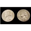 Image 1 : 2 Dif Date UNC Washington Quarters 1960-D, 1964-D Toned